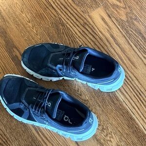 On Running Men's Athletic Sneakers in Navy and White